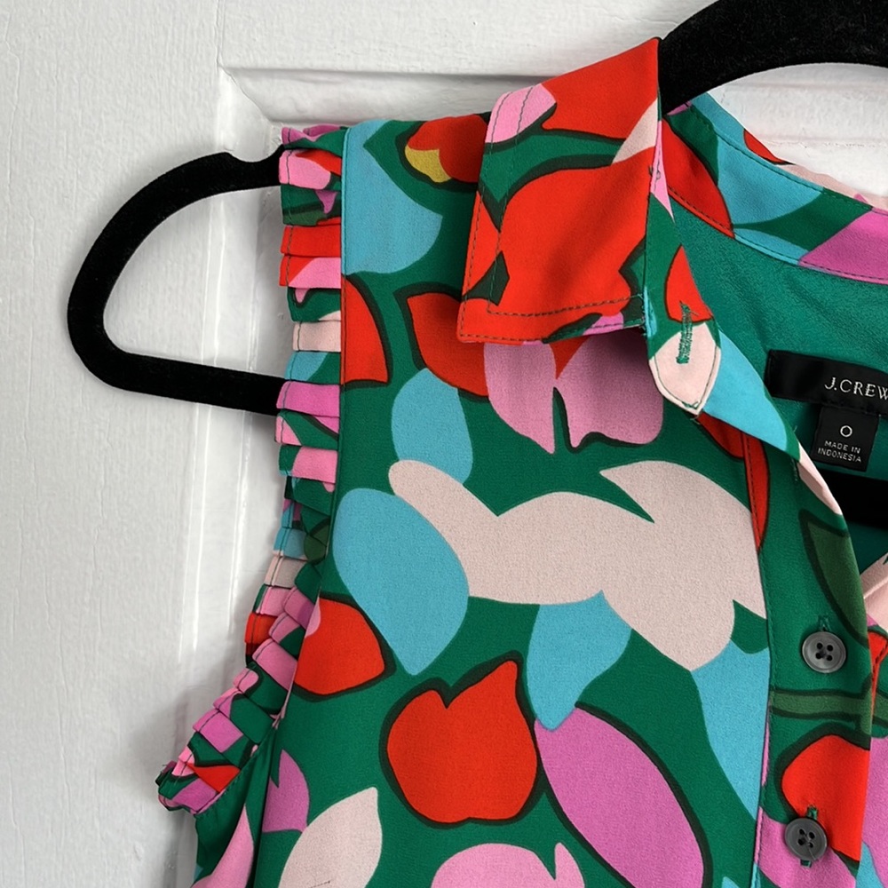 JCREW Pleated shirtdress in confetti floral - Picture 5 of 8